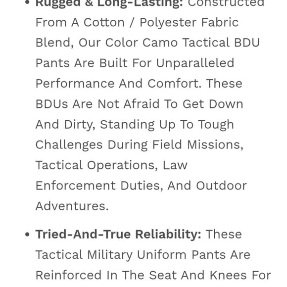 Rothco Tactical BDU Pants — Savage Orange Camo — Size M — EUC - Picture 4 of 10